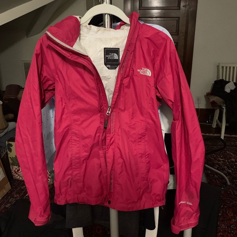 The North Face Pink Rain Jacket!!